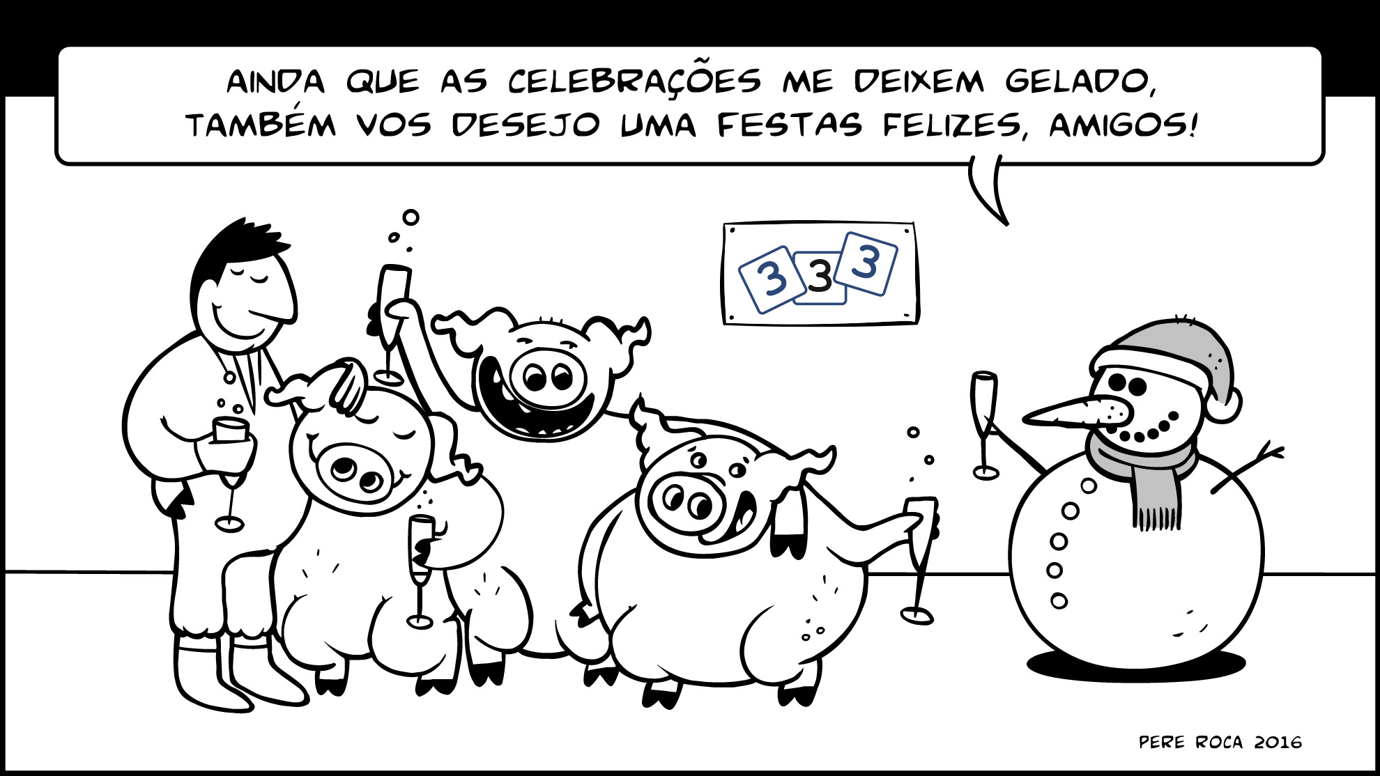 &iexcl;El equipo de 333 os desea felices Fiestas!
