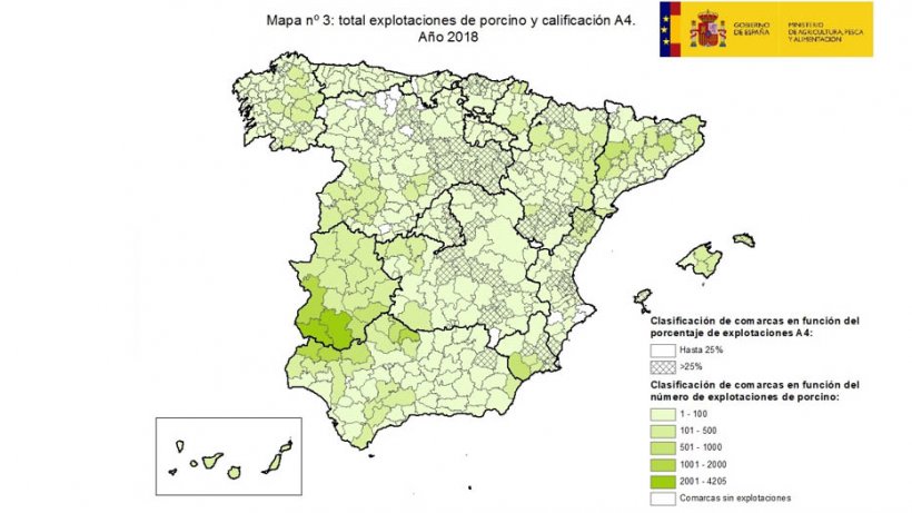 Classifica&ccedil;&atilde;o de comarcas em fun&ccedil;&atilde;o da percentagem de explora&ccedil;&otilde;es oficialmente indemnes para a doen&ccedil;a (A4).
