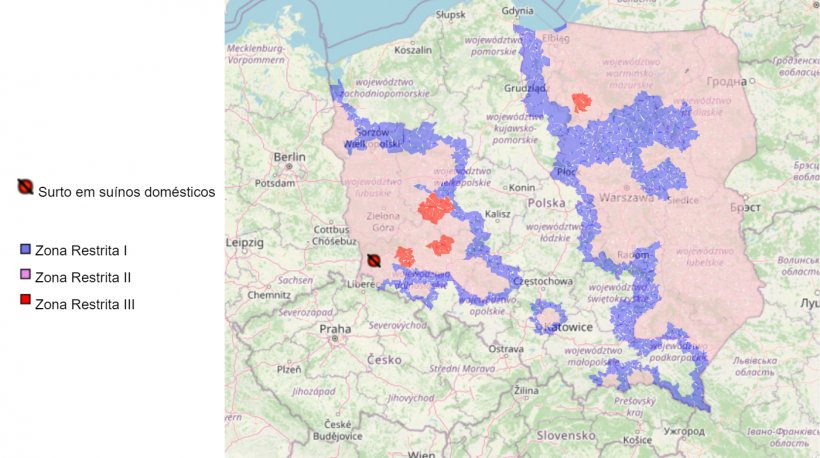 African swine fever outbreaks in Poland in 2023. Source: Chief Veterinary Inspectorate.
