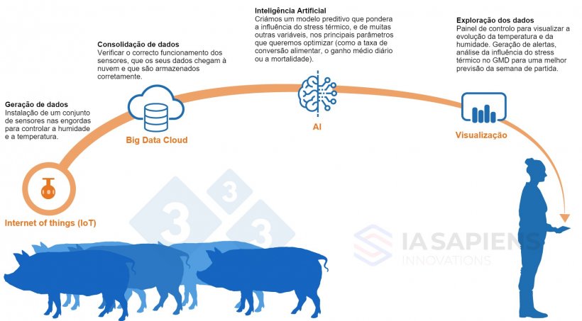 Figura 1.&nbsp;Implementação de IA em engordas
