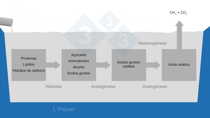 Gr&aacute;fico 1.&nbsp;Ciclo de formação de metano (CH4) durante o armazenamento do chorume.