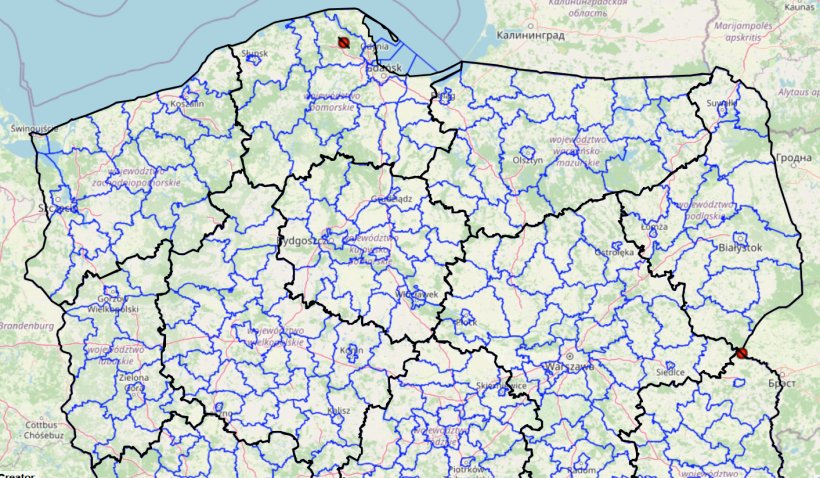 2&ordm; foco de PSA em 2025. Fonte: Autoridade Veterin&aacute;ria polaca
