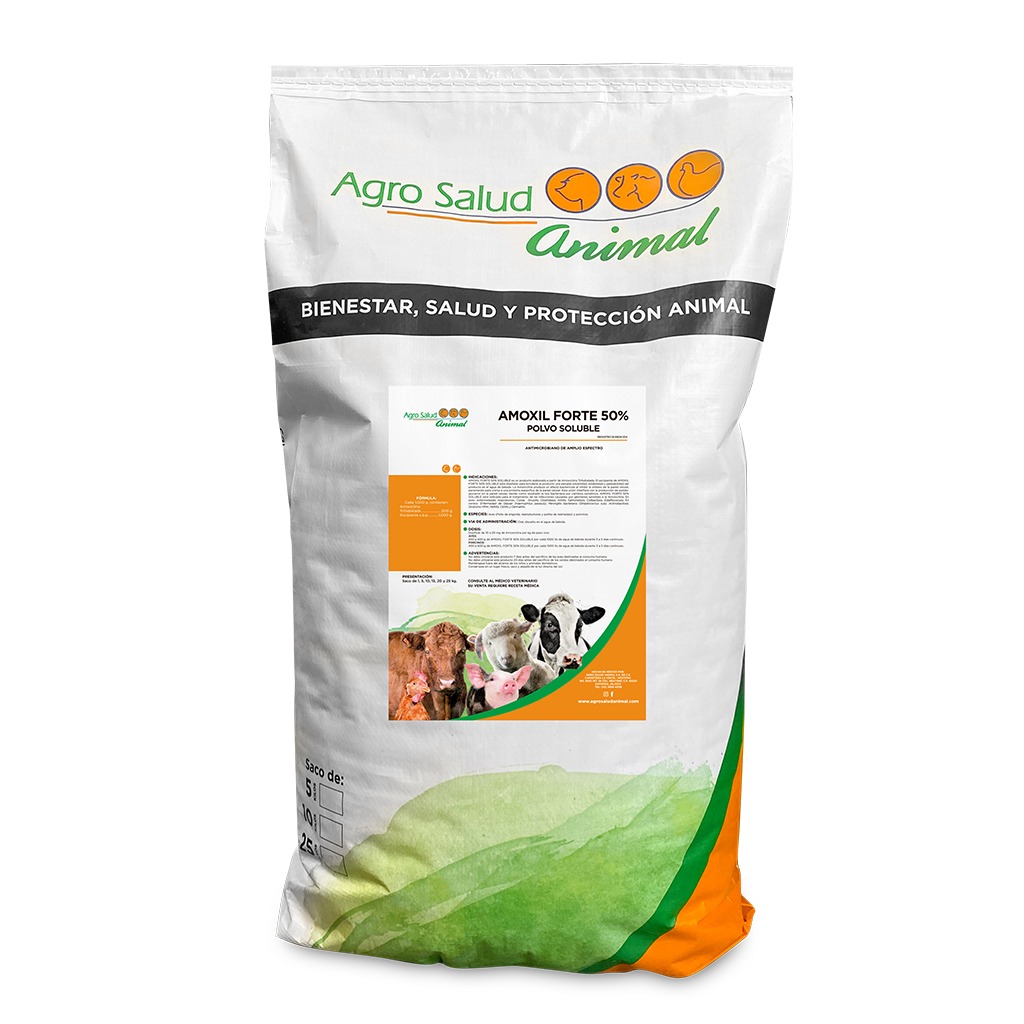 Polvo soluble: Amoxil Forte 50% Soluble