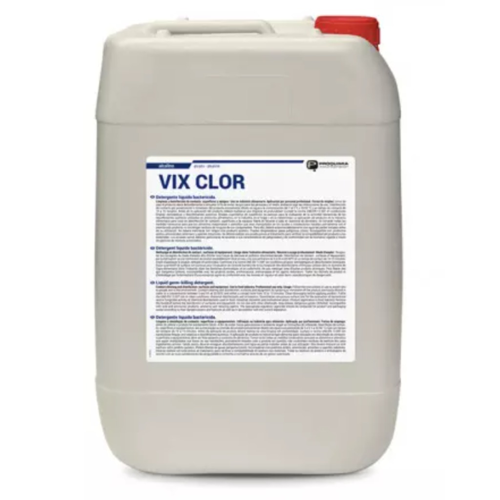 VIXCLOR 28Kg Detergente espumante desinfectante concentrado alcalino-clorado